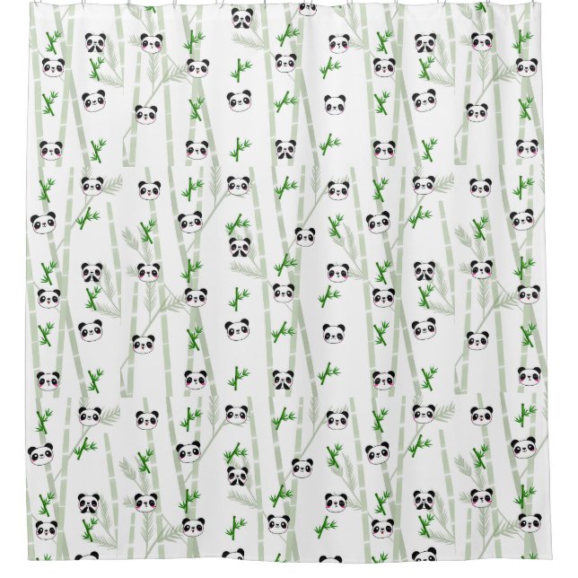 Cortina Para Box panda bambu (Frente)