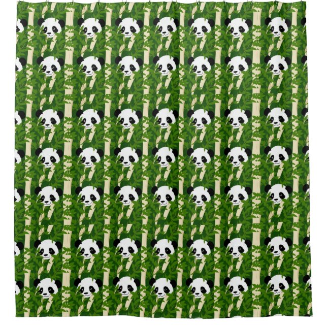 Cortina Para Box panda de bambu (Frente)