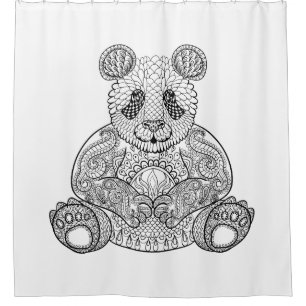 Cortina Para Box Panda tribal inspirada