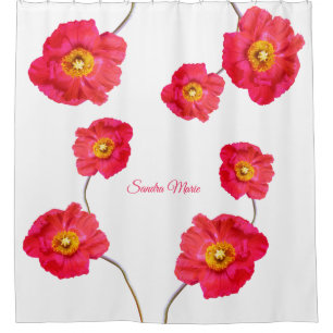 Cortina Para Box Papagaios Vermelhos Modernos Picadas Flor Branco