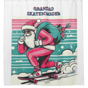Cortina Para Box Papai Noel de skate