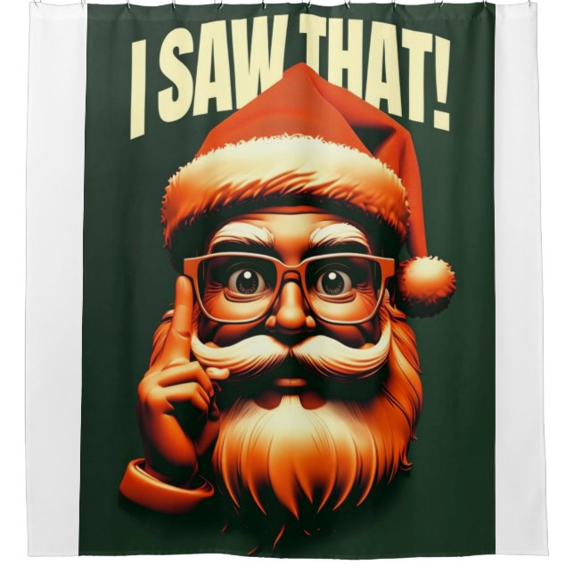 Cortina Para Box Papai Noel observando você  (Frente)