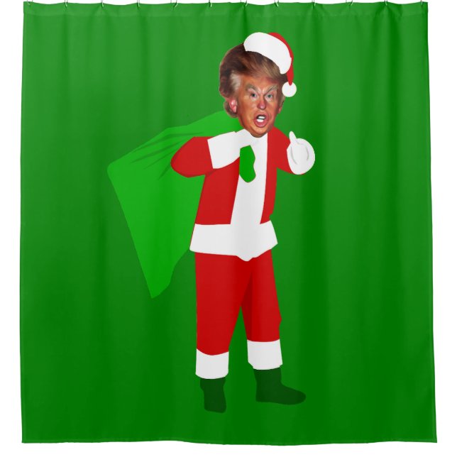 Cortina Para Box papais noeis do Donald trump no natal engraçado (Frente)