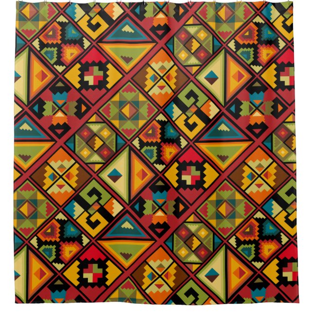 Cortina Para Box Papel digital africano (Frente)