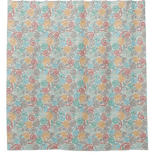 Cortina Para Box Papel rumpled rico do bordado