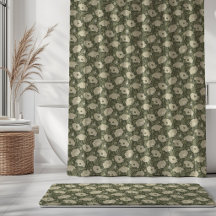 Papoula Vintage em Creme Oliva Verde Sage