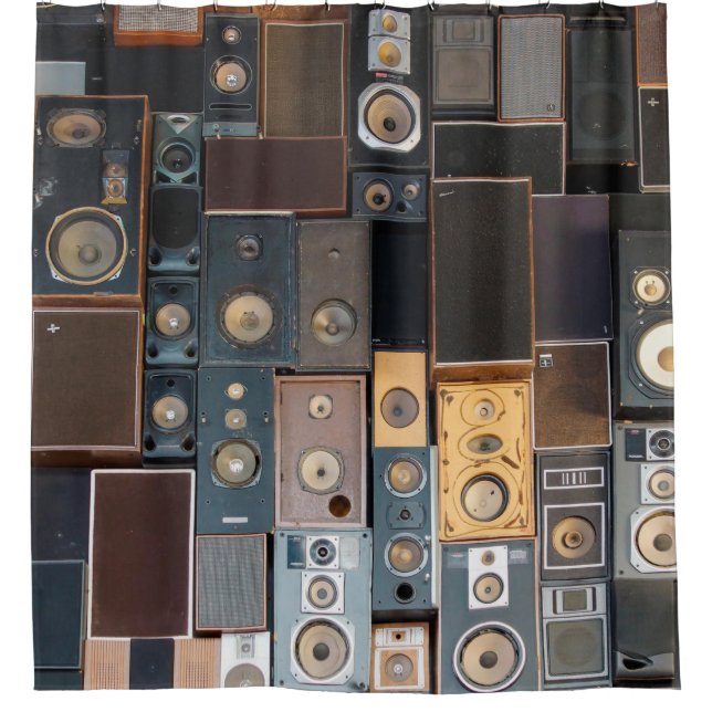 Cortina Para Box Parede de auto-falantes (Frente)