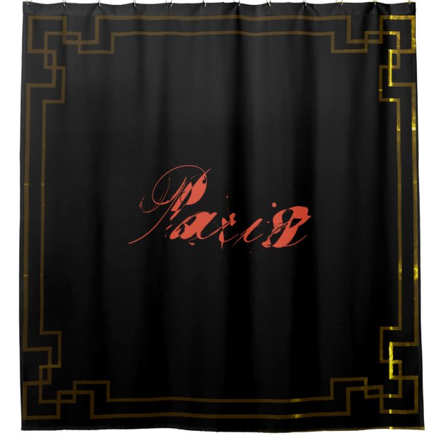 Cortina Para Box Paris Art Nouveau Art Deco Jugendstil (Frente)