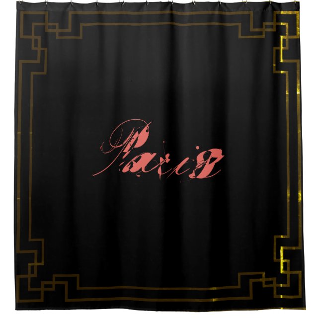 Cortina Para Box Paris Art Nouveau Art Deco Jugendstil (Frente)