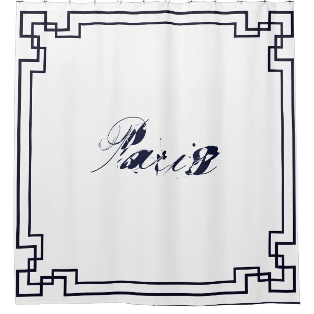 Cortina Para Box Paris Art Nouveau Art Deco Jugendstil (Frente)