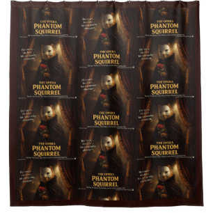 Cortina Para Box Paródia de Esquilo Fantasma da Ópera