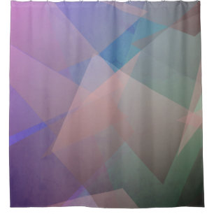 Cortina Para Box Partículas voadoras de abstrato   Formas geométric