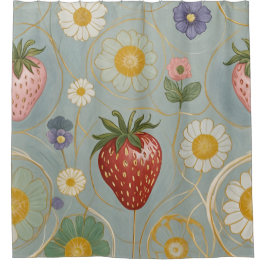 Cortina Para Box Pastel Floral & Berry Delight