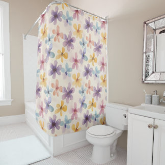 Cortina Para Box Pastel Floral Retro Hippie Flowers