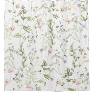 Cortina Para Box Pastel Vintage Flowers