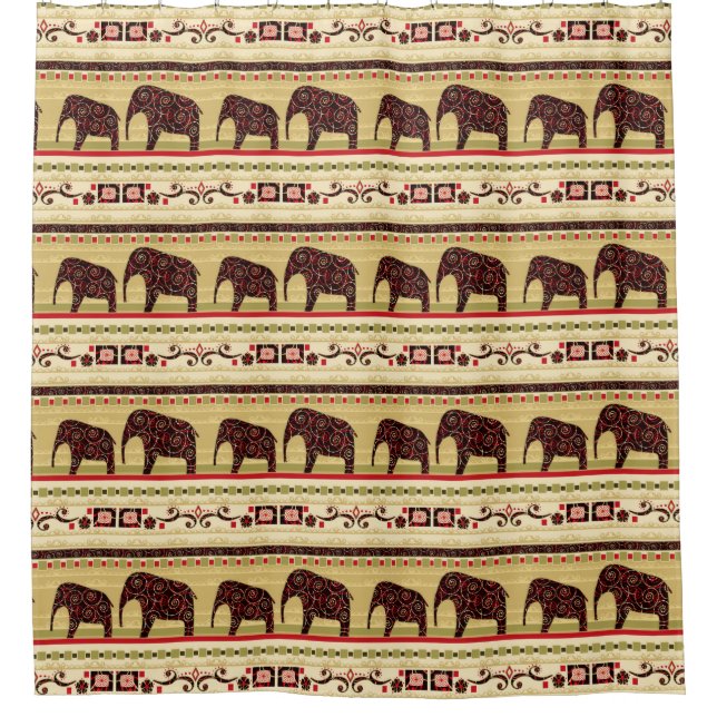 Cortina Para Box Patchwork africano (Frente)