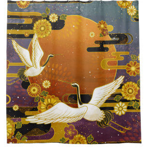 Cortina Para Box Pato de ilustração colorida do céu com guindast