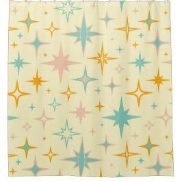 Cortina Para Box Pattern of colorful retro stars