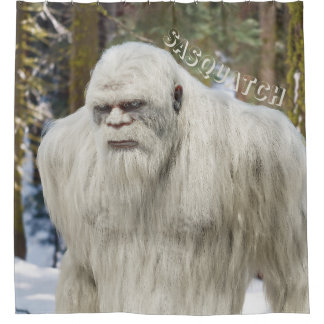 Cortina Para Box pé grande,sasquatch,agachado,Chá booger Cortina