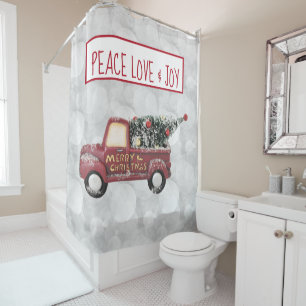 Cortina Para Box Peace Love & Joy Toy Truck Silver Bokee