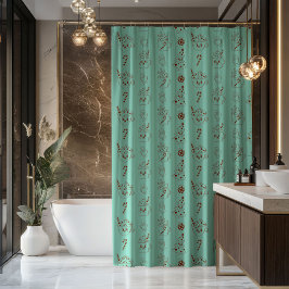 Cortina Para Box Peaceful Holiday Curtain Retro Pastel Bathroom