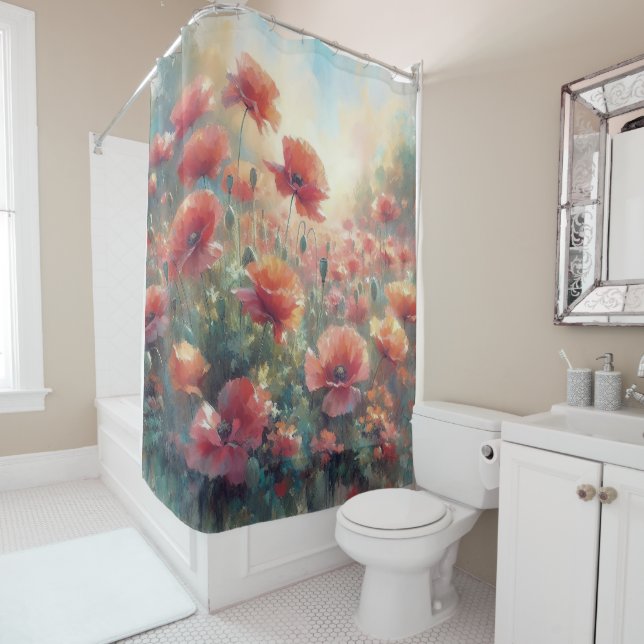 Cortina Para Box Peaceful Poppy Meadow (In Situ)