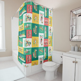 Cortina Para Box Peanuts Peppermint Dreams Padrão de Feriado