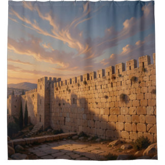 Cortina Para Box Pedras de Jerusalém – Arte de Parede de Jerusalém