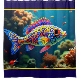 Cortina Para Box Peixes Coloridos