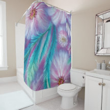 Penas e flores lindas