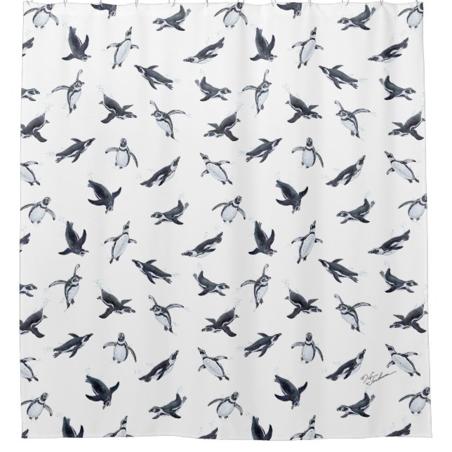 Cortina Para Box Penguin Flight Squad | Ocean Art Design (Frente)