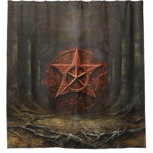 Cortina Para Box Pentagrama Na Floresta