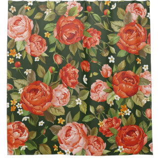 Cortina Para Box Peony Elegance: Papel de Carteira Floral Gráfico.