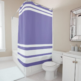 Cortina Para Box Periwinkle: Linhas Modernas em Branco