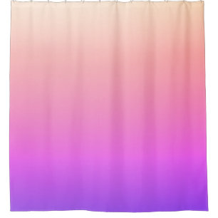 Cortina Para Box Pêssego Esmaecido Cor-de-Rosa e Púrpura