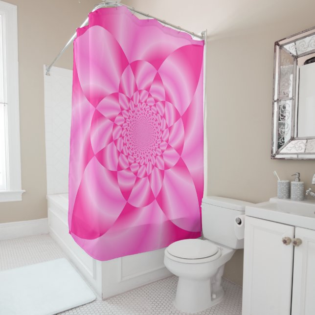 Cortina Para Box Pétala de Folha Rosa (In Situ)
