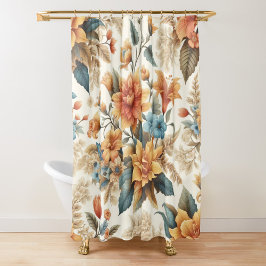 Cortina Para Box Pétalas & Poesia Floral Elegante