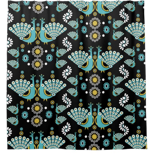 Cortina Para Box Pheasants Peacock Art (Frente)