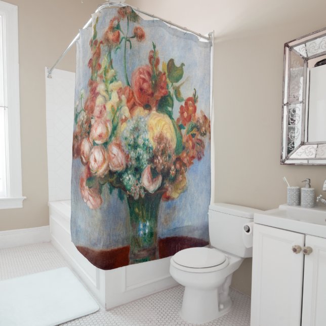 Cortina Para Box Pierre-Auguste Renoir - Flores em um Vase (In Situ)