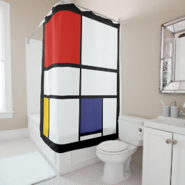Cortina Para Box Piet Mondrian, Grande Composição C