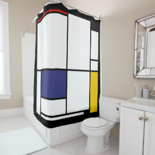 Cortina Para Box Piet Mondrian, Large Tableau 1