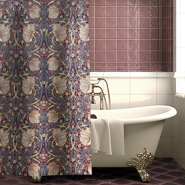 Cortina Para Box Pimpernel Dusty Blue & Pink William Morris (Criador carregado)