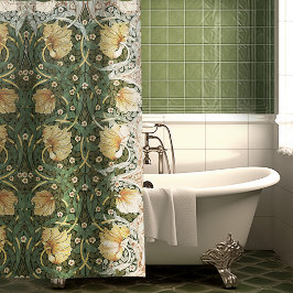 Cortina Para Box Pimpernel William Morris - Padrão Floral