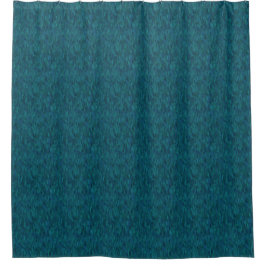 Cortina Para Box Pinceladas Impressionistas, Azul-Marinho, Turquesa