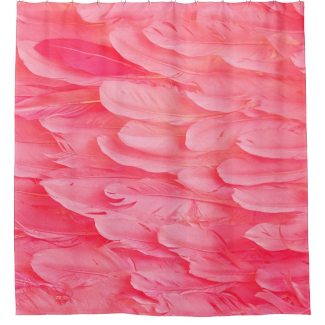 Cortina Para Box Pink Flamingo Feathersflamingo,feather,pink,textur (Frente)