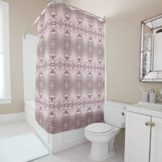 Cortina Para Box Pink Floral Shower Curtain