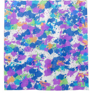 Cortina Para Box Pintor de Abstrato de Cores legal, Blurple