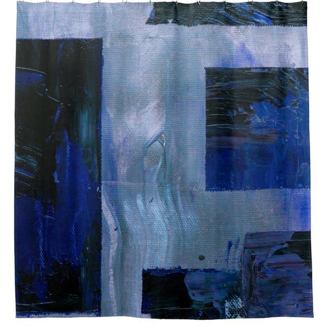 Cortina Para Box pintura abstrato (Frente)