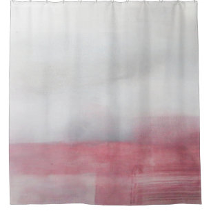 Cortina Para Box Pintura de Abstrato rosa e Cinza. Arpai moderno