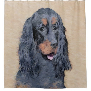 Cortina Para Box Pintura de Gordon Setter - Arte de Cachorro Origin